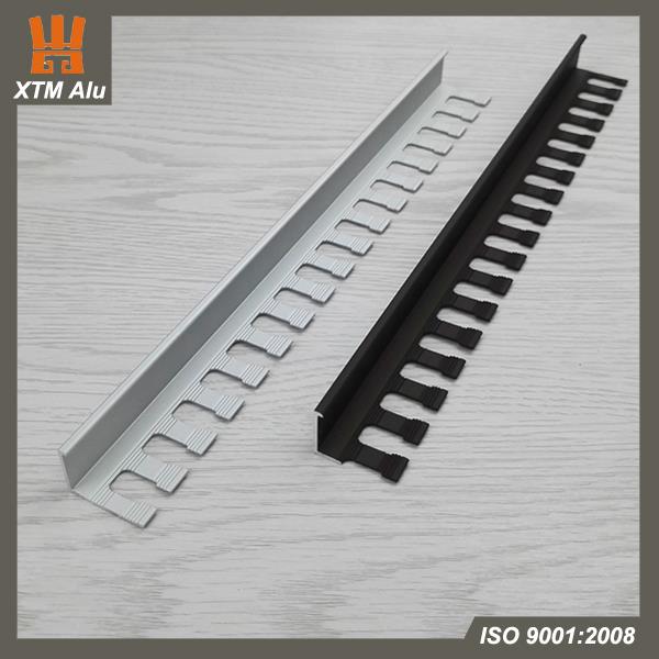 High Quality Customize Mismunandi Litur Klára Efni Álbrons Metal Ég Lagaður Flísar Trim Fyrir Laminate Floor Covering